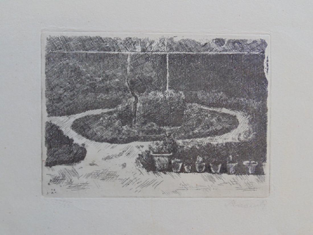 Etching, Giorgio Morandi, "Il Giardino Di Via (1 of 7)