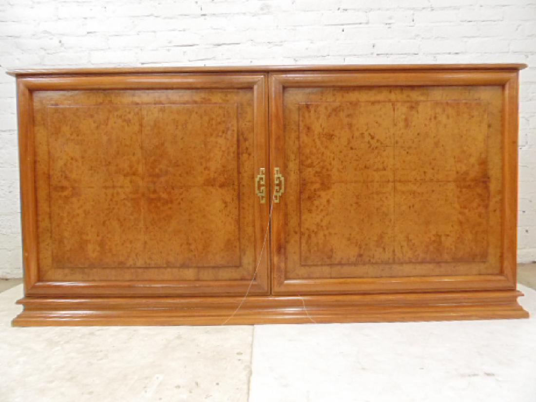 Custom build burl wood cabinet with silver drawers, 2 (1 of 4)