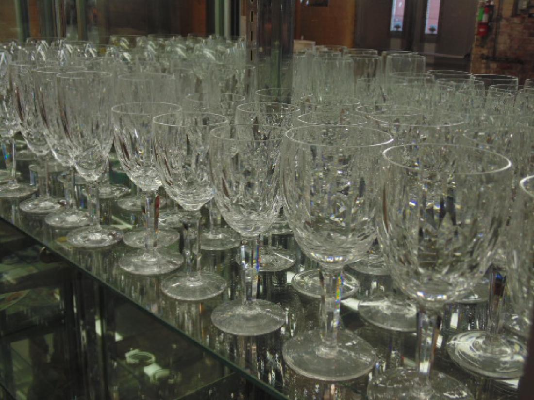 Lot Waterford stemware, 4 sets of 10 glasses, 40 total,: Lot Waterford stemware, 4 sets of 10 glasses, 40 total, all in good condition, includes wine goblets, wine glasses, champagne flutes & small wine glasses. please refer to images for additional general