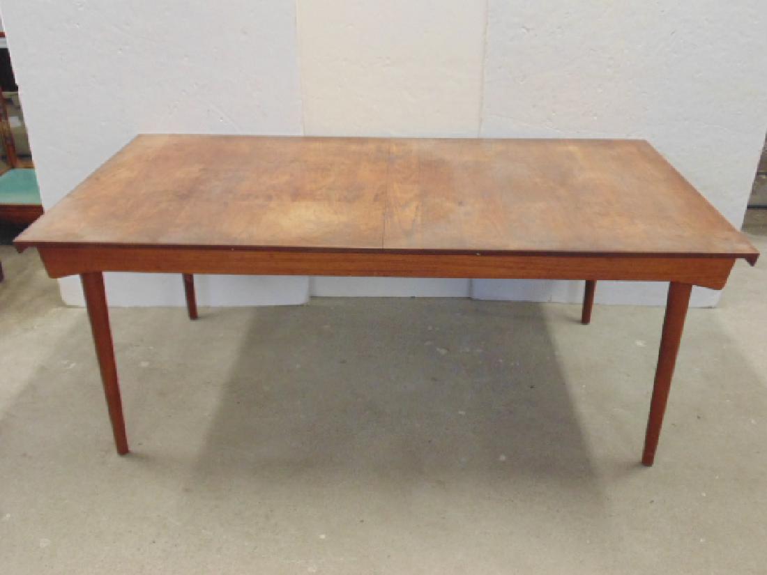 Finn Juhl Danish dining room table with 2 leaves, table: Finn Juhl Danish dining room table with 2 leaves, table is 73" by 39.5", height is 28.5", each leaf is 19.75"