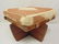 Pair of G. Nakashima Greenrock ottomans, walnut, - 3