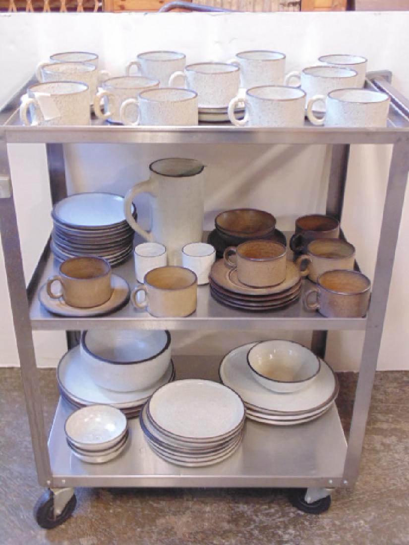 Zaalberg, Holland mid Century dinnerware, includes cups: Zaalberg, Holland mid Century dinnerware, includes cups and saucers (in two colors), several bowls and dinner plates, some chips