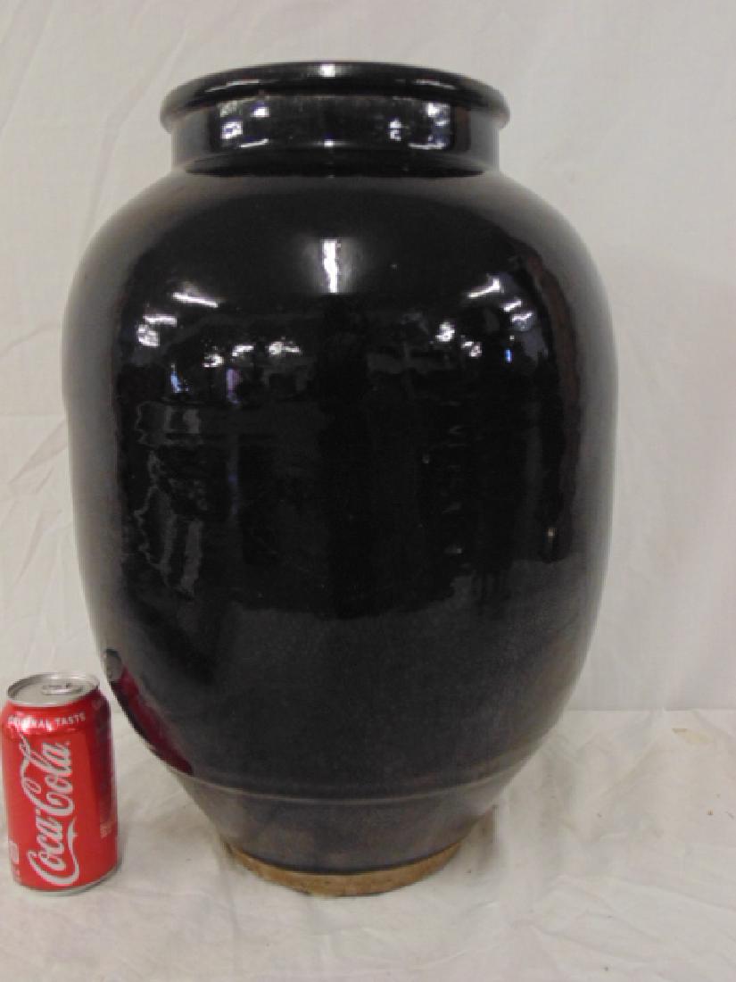 Old Mirror Black Shigaraki jar, Ikebana Vase, Shigaraki (1 of 4)