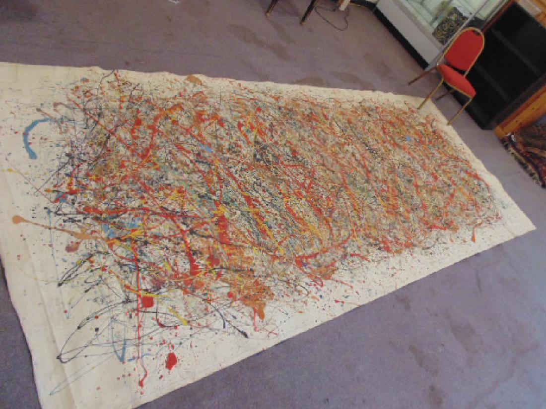 Painting, abstract 1962, signed, manner of Jackson (1 of 8)