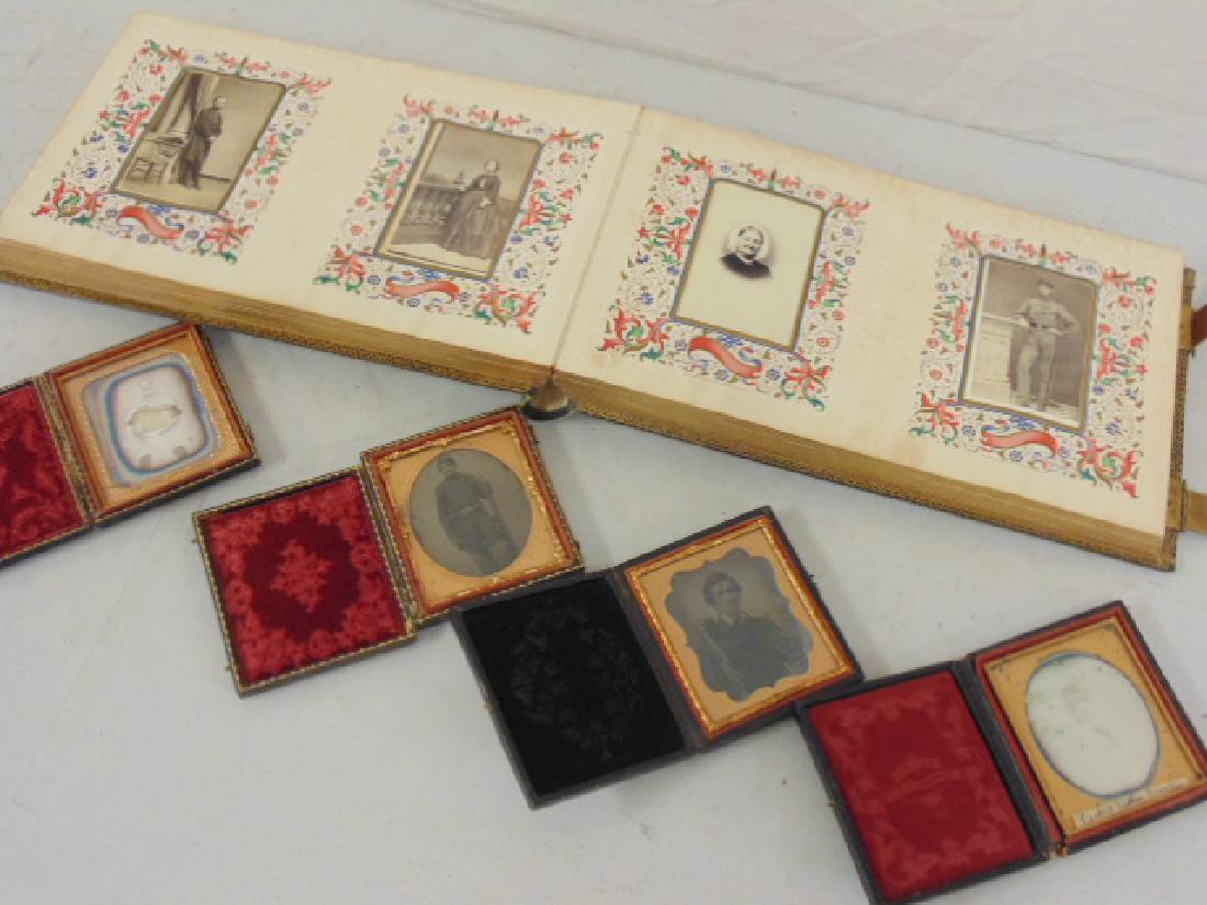 Daguerreotypes & tin type photos & photo album, various (1 of 9)