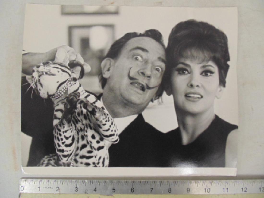 Salvador Dali photograph, showing Salvador Dali & Gina (1 of 4)