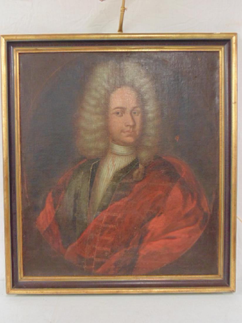 Old master portrait, man with whig, portrait of (1 of 5)