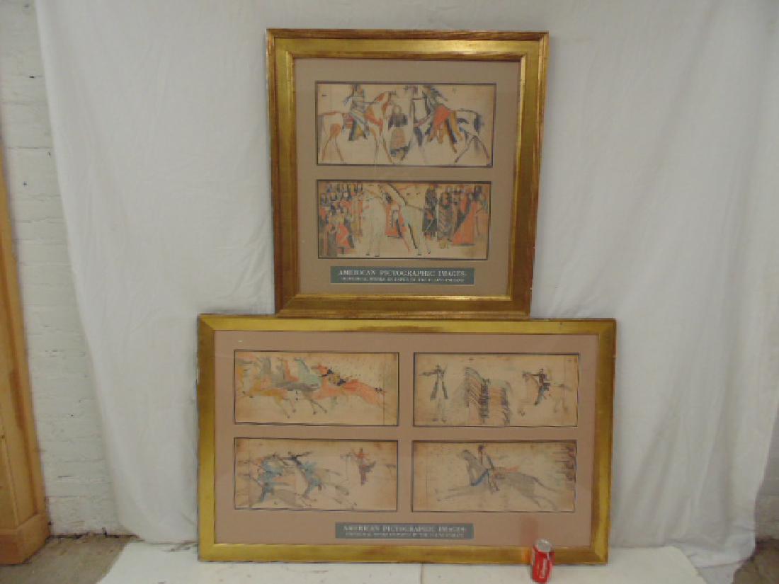 2 print collages, Plains Indians, "American (1 of 10)