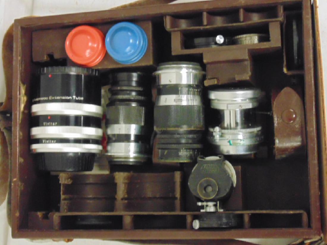 Leica, Ernst Leitz Wetzlar camera lenses in leather (1 of 6)