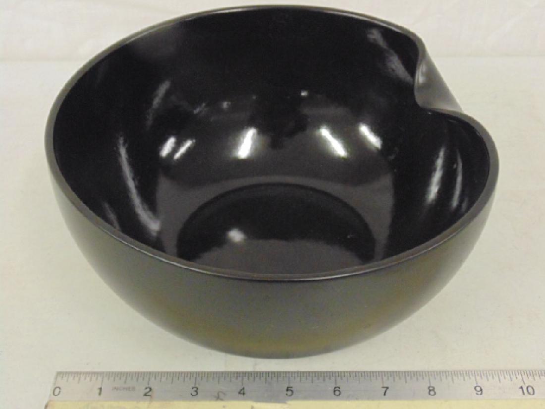 Elsa Peretti bowl, for Tiffany, black matte ceramic (1 of 5)