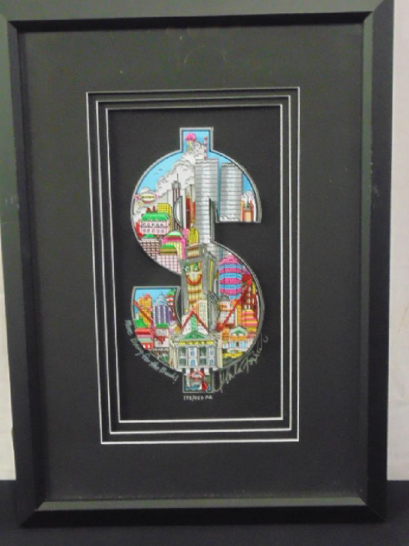 Mixed media, Charles Fazzino, title " More Bang for the (1 of 6)