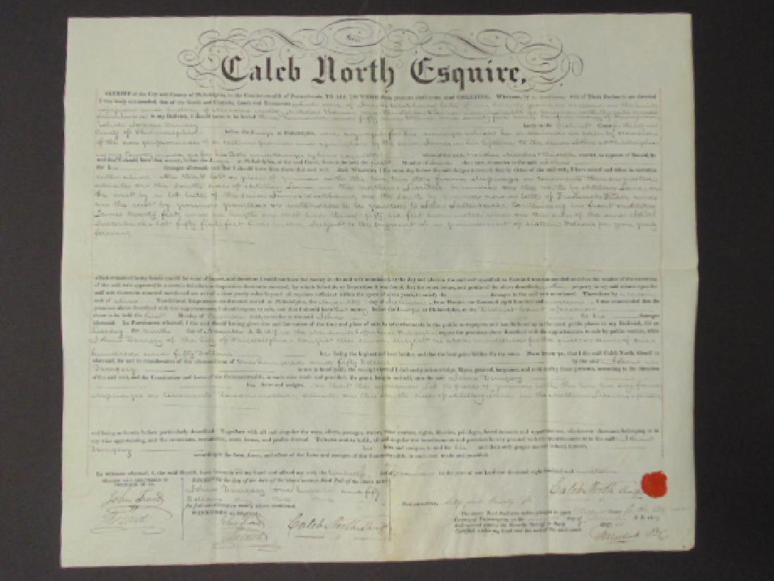 Timothy Matlack signed Deed, Caleb North Esquire, (1 of 7)