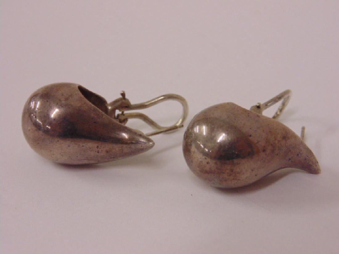Tiffany & Co Elsa Peretti sterling earrings 6.85 troy: Tiffany & Co Elsa Peretti sterling earrings 6.85 troy oz good condition