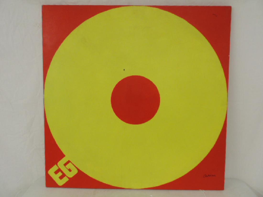 Painting, "Ego", by Edward Carini, "Artist, Designer,: Painting, "Ego", by Edward Carini, "Artist, Designer, Lyricist & Inventor", pop art, size is 38" by 38"