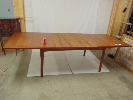 Dux Mid Century Danish Style Dining Table With 2