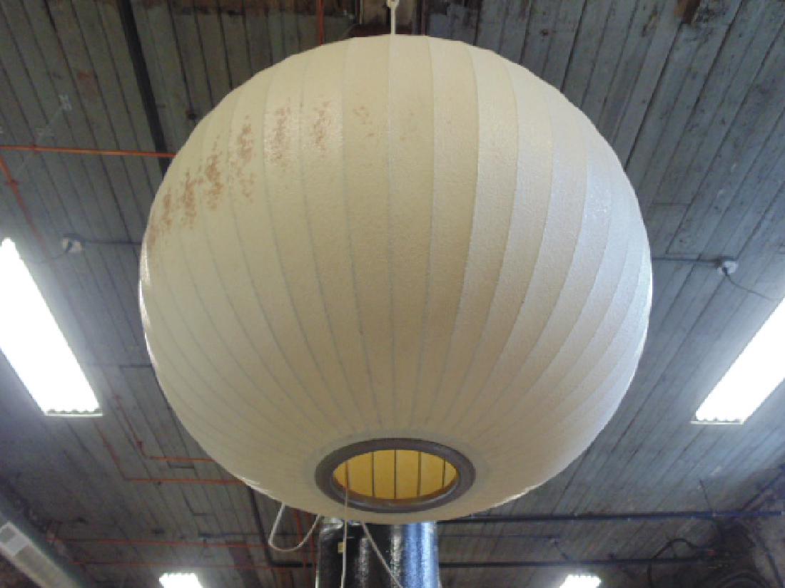 Bubble Lighting Fixture, Howard Miller Clock Company,: Bubble Lighting Fixture, Howard Miller Clock Company, Zeeland, Michigan”, some stains, structurally good, no rips, diameter is 19"