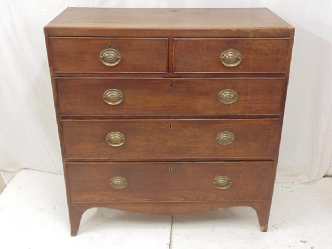 2 over 3 Hepplewhite style chest drawers, chest is: 2 over 3 Hepplewhite style chest drawers, chest is 39.5" by 18" by 41.5"