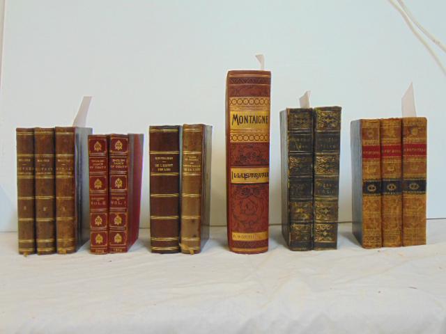 6 book sets, "The Iliad of Homer (rendered into English: 6 book sets, "The Iliad of Homer (rendered into English Blank Verse)." By Edward Earl of Derby. Third Edition. New York: Charles Scribner & Co. 1866, (2 volumes); "The English Dance of Death: from the