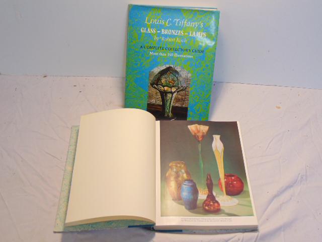 2 author signed books, Louis C. Tiffany Glass - Bronzes: 2 author signed books, Louis C. Tiffany Glass - Bronzes - Lamps, and Rebel in Glass ; "Louis C. Tiffany Glass - Bronzes - Lamps, A Complete Collector's Guide," by Robert Koch, Crown Publishers, Inc., 