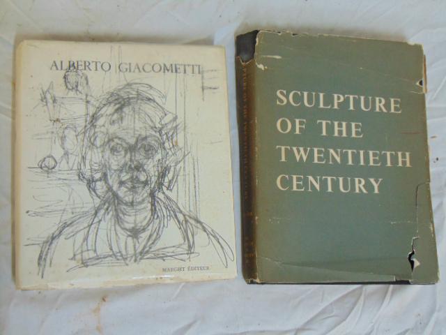 2 art books, Giacometti, sculpture; "Alberto: 2 art books, Giacometti, sculpture; "Alberto Giacometti," texte de Jacques Dupin, maquette d'Ernst Scheidegger, Maeght Editeur, Paris, Copyright 1962 ; "Sculpture of the Twentieth Century," by Andrew 