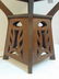 Arts & crafts table lamp with panel shade, mission oak - 4