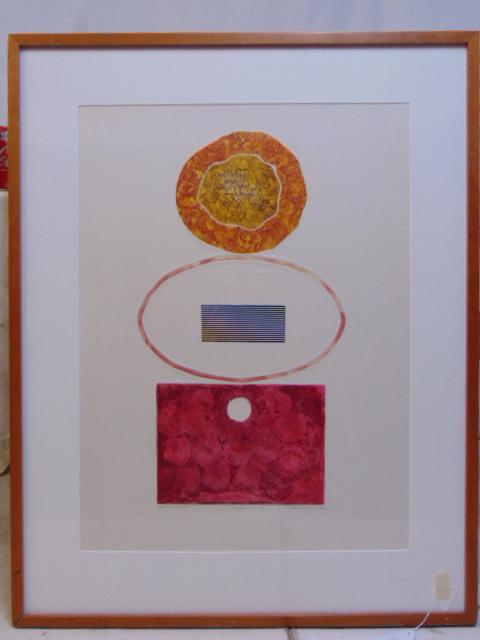 Lithograph, "Expression-H", signed Noboru Tsurutani (1 of 5)