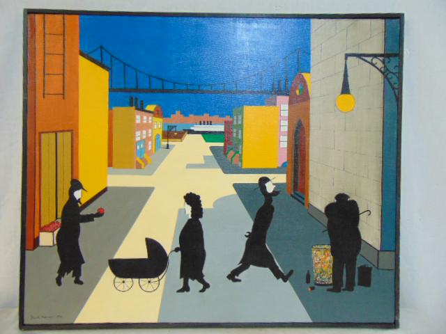 Painting, "Williamsburg", David Herman, acrylic on (1 of 6)