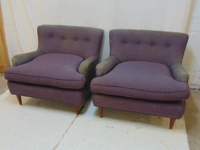 Pair Mid Century upholstered chairs by Ladislav Rado (1 of 5)
