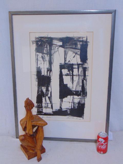 Albert Wein lot, lithograph & sculpture, lithograph, (1 of 7)