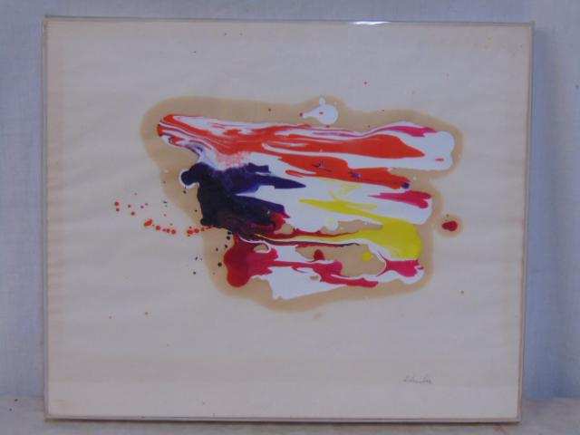 Painting, "Work on Paper", Charles Schucker, with Max (1 of 6)