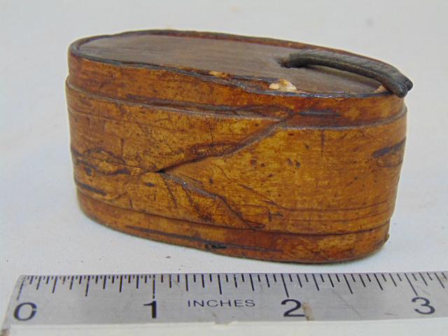 Miniature Bark finger box, 2.75" by 1 3/8" byb1.5": Miniature Bark finger box, 2.75" by 1 3/8" byb1.5"