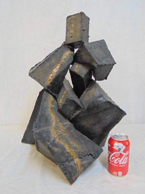 Abstract metal sculpture, by Thea Wisser (1 of 5)