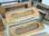 Lot 7 vintage brass mailbox "Paper" slots, with back - 3