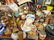 Large table lot vintage porcelain & glass, various - 3