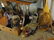 Large table lot vintage porcelain & glass, various - 7