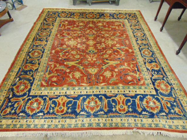 Room Size Persian carpet, 10'10" by 8'11", Pakistani: Room Size Persian carpet, 10'10" by 8'11", Pakistani Sultanabad