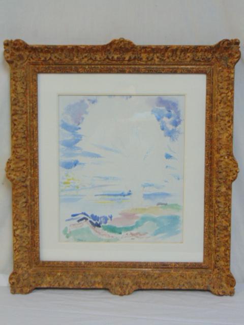 Painting, John Marin, "Castorland", 1913, watercolor on: Painting, John Marin, "Castorland", 1913, watercolor on paper, 18" by 15.25", Salander-O'Reilly Galleries inc label.