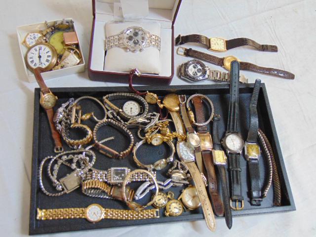 Lot watches, various makes including Wittnauer, Lorus: Lot watches, various makes including Wittnauer, Lorus Bulova etc.