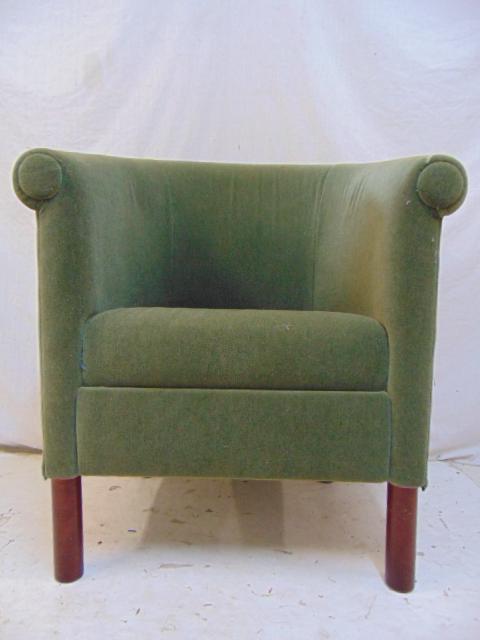 Mohair armchair, Jack Lenor Larsen, MCM design, in lime: Mohair armchair, Jack Lenor Larsen, MCM design, in lime green, chair is 22" by 25.5", height is 33"