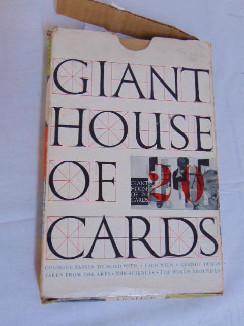 Book, Giant House of Cards, Charles Eames, construction: Book, Giant House of Cards, Charles Eames, construction book.