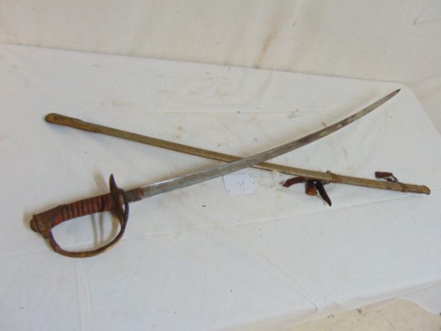 Vintage Masonic Knights Templar sword MC Lilley & Co.: Vintage Masonic Knights Templar sword MC Lilley & Co. some rust, worn.Note, consignor told us it was masonic, unsure exactly what it is, see additional images.