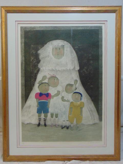 Etching, Graciela Rodo Boulanger, " Le Portrait de la: Etching, Graciela Rodo Boulanger, " Le Portrait de la Mariee", 75/175, 40.25" by 28.25"