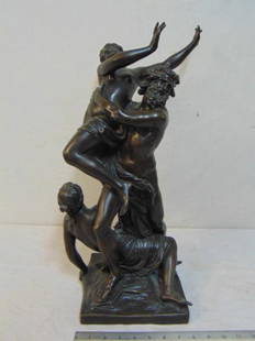 Bronze, The Rape of Proserpina, after Francois: Bronze, The Rape of Proserpina, after Francois Girardon, dark patina, finger bend, no marks, appears early, bronze is 21" tall.