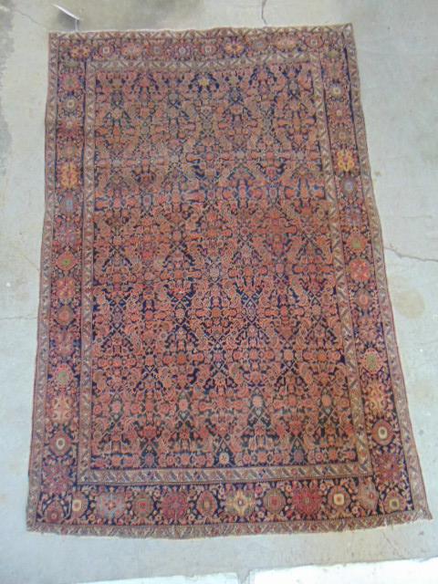 Farahan Sarouk, scatter, in red, rug is 76" by 48", (1 of 6)