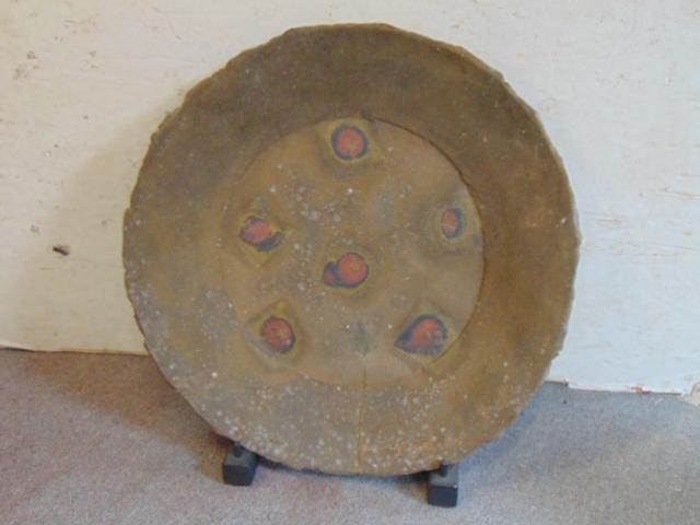 Brutalism sculpture, Jeff Shapiro, large charger, plate (1 of 7)