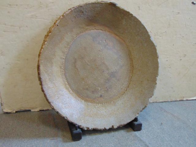 Brutalism sculpture, Jeff Shapiro, large charger, plate (1 of 7)