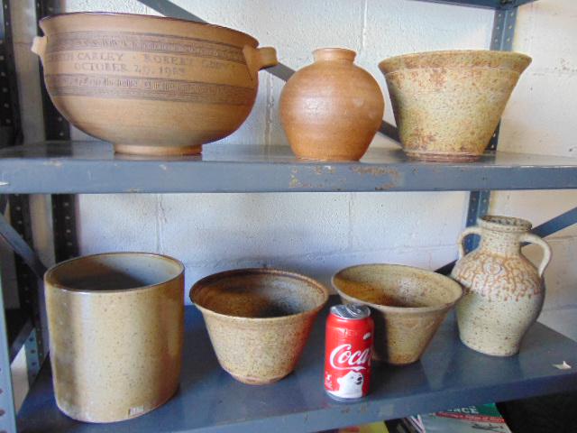 7 pieces of studio pottery, Herbert Sargent, terracotta (1 of 9)