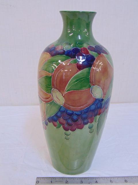 Moorcroft art pottery vase, decorated with fruit, (1 of 4)