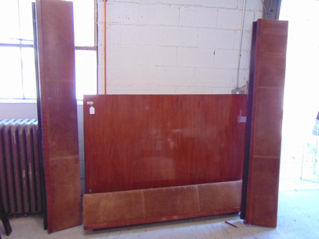 Ralph Lauren lacquered & suede bed, large lacquered (1 of 9)