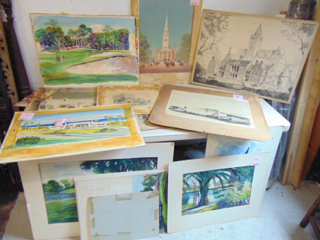 Large lot John Floyd Yewell illustrations, paintings & (1 of 10)
